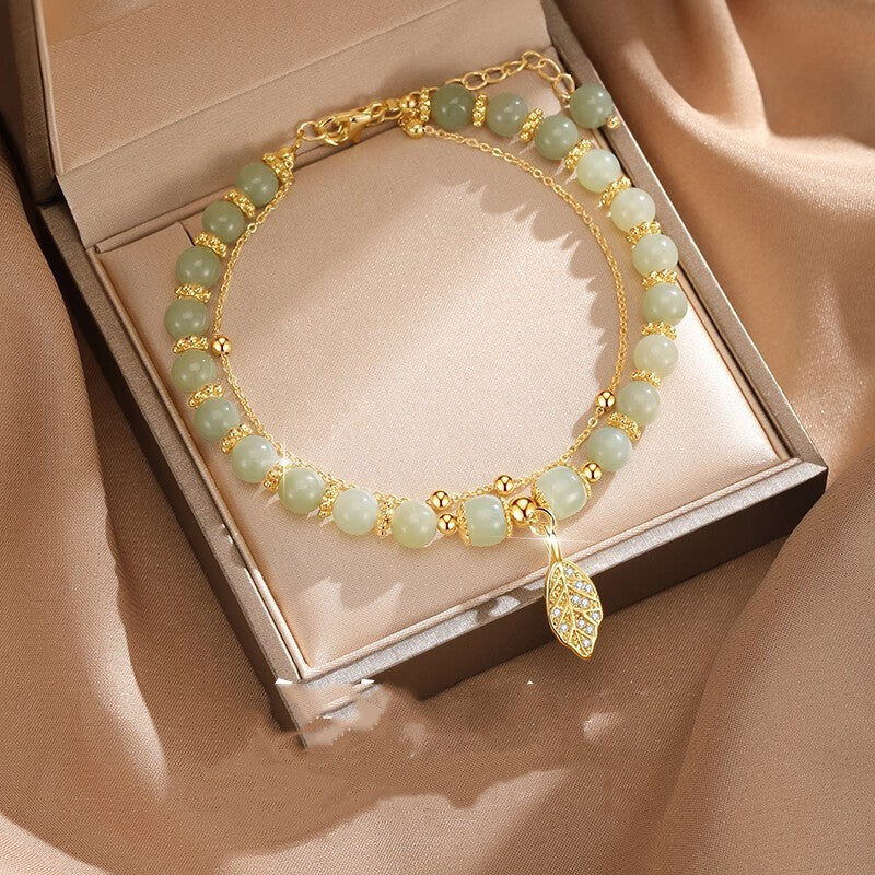 Lustrous Legacy: S925 Sterling Silver with Hetian Jade Bracelet