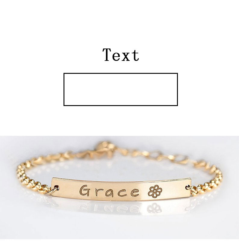 Treasured Memories: Children's Personalized Name Bracelet - Hypoallergenic