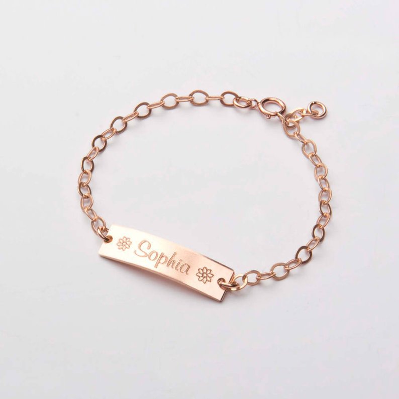 Treasured Memories: Children's Personalized Name Bracelet - Hypoallergenic