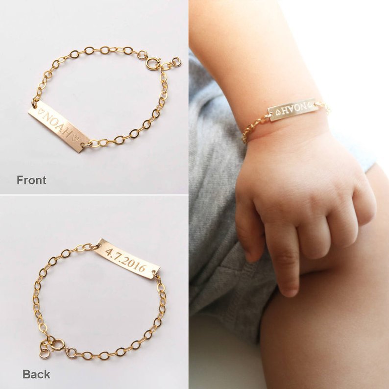 Treasured Memories: Children's Personalized Name Bracelet - Hypoallergenic