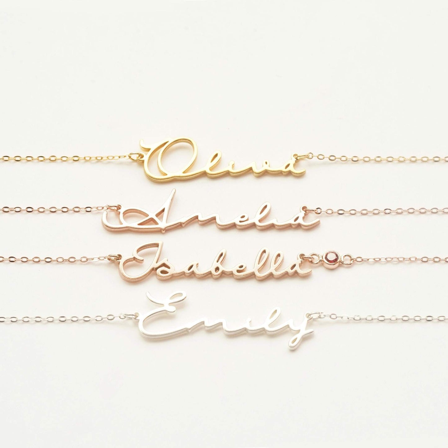 Golden Signature: Personalized 18K Gold-Plated Name Necklace