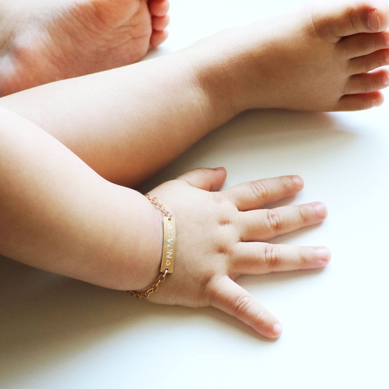 Treasured Memories: Children's Personalized Name Bracelet - Hypoallergenic