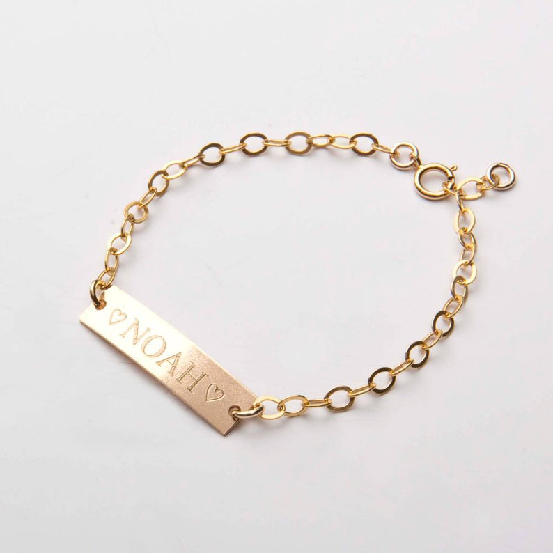 Treasured Memories: Children's Personalized Name Bracelet - Hypoallergenic