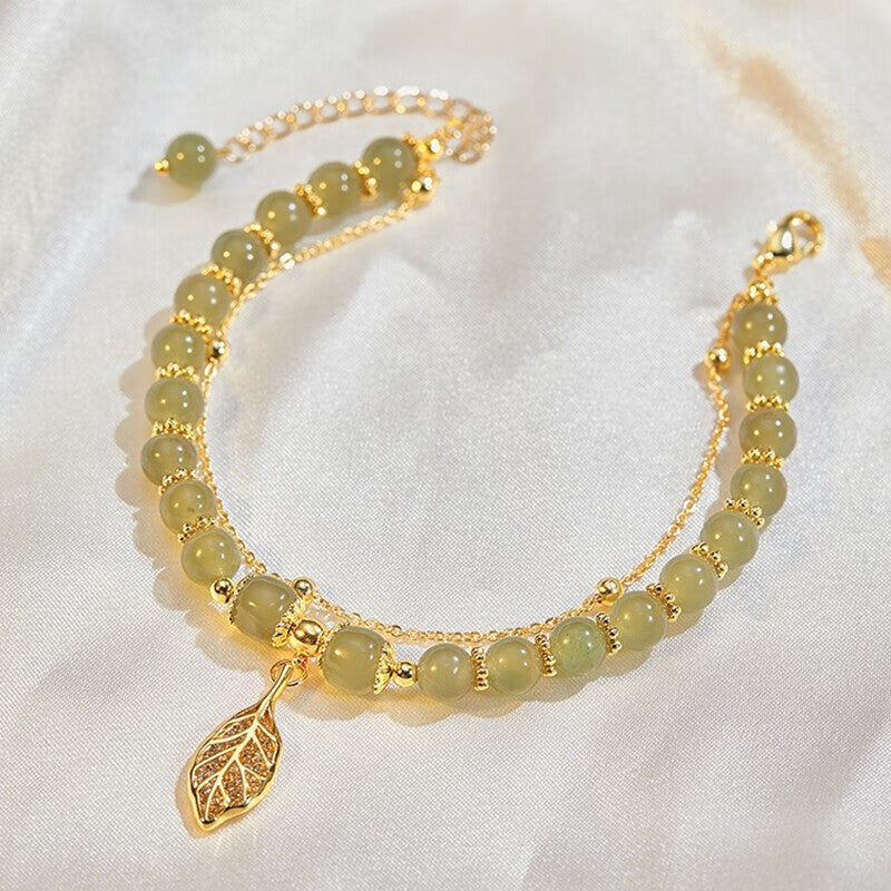 Lustrous Legacy: S925 Sterling Silver with Hetian Jade Bracelet