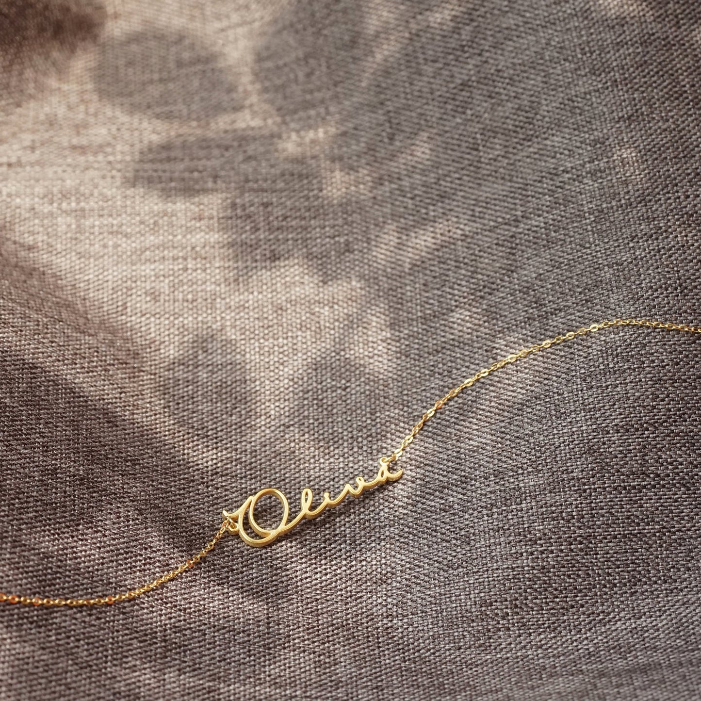 Golden Signature: Personalized 18K Gold-Plated Name Necklace