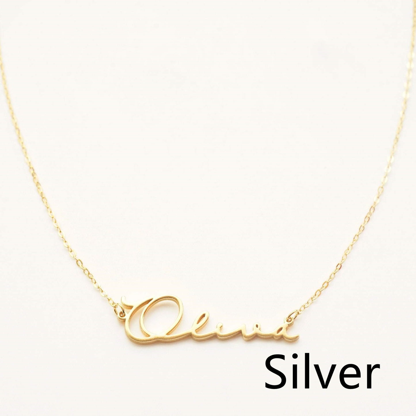 Golden Signature: Personalized 18K Gold-Plated Name Necklace