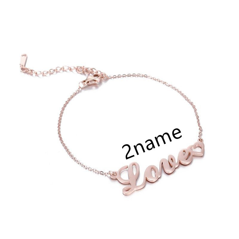 Stainless Steel Bracelet with 1-3 Custom Names