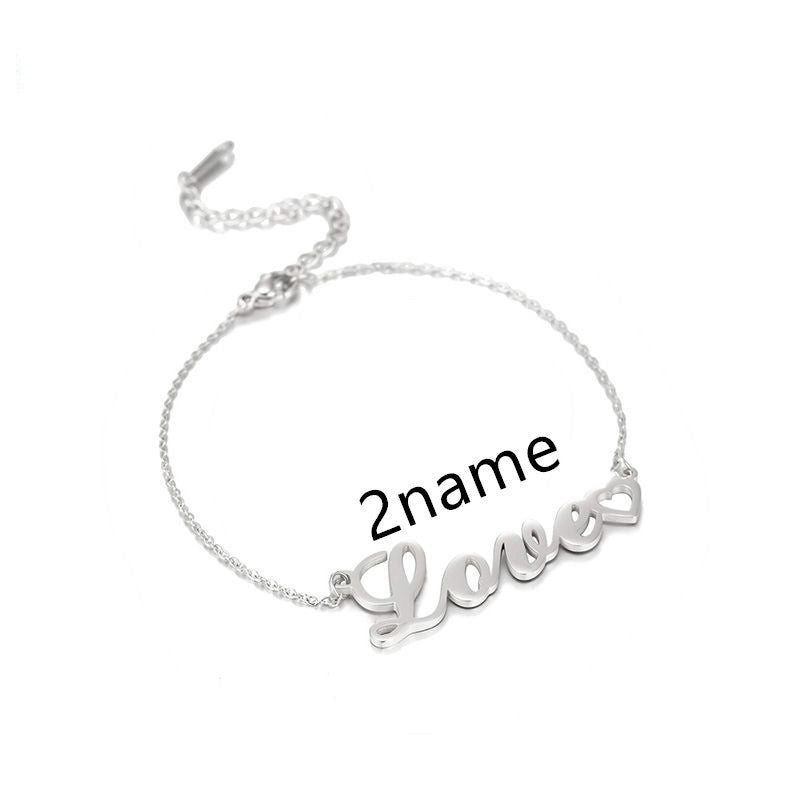 Stainless Steel Bracelet with 1-3 Custom Names