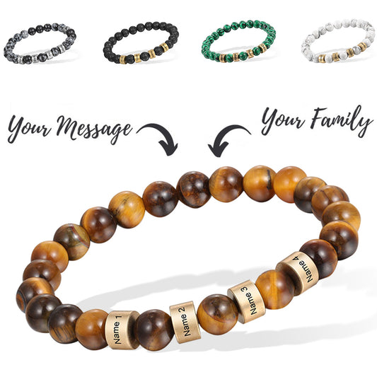 Signature Bonds: Personalized Name Beaded Bracelet