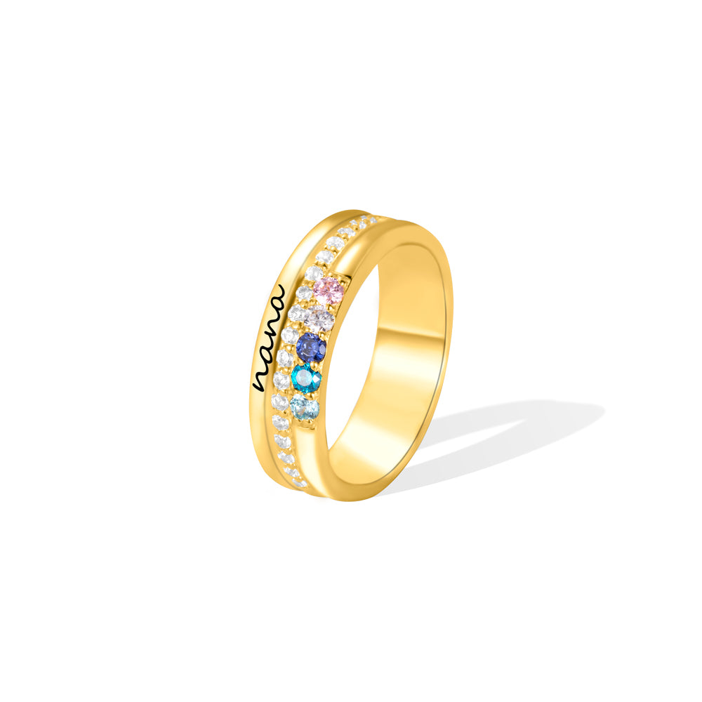 Personalized Mama Ring with Birthstone: A Sentimental Keepsake