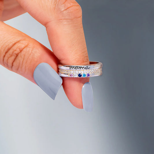 Personalized Mama Ring with Birthstone: A Sentimental Keepsake