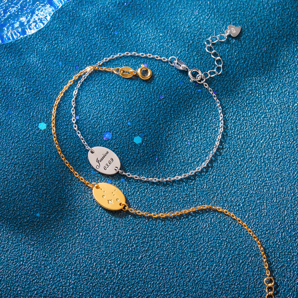 Personalized Constellation Zodiac Sign Bracelet