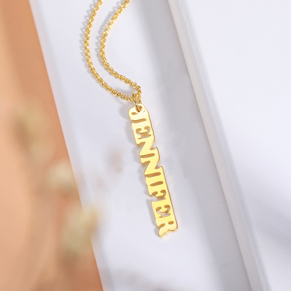 Personalized Vertical Name Necklace