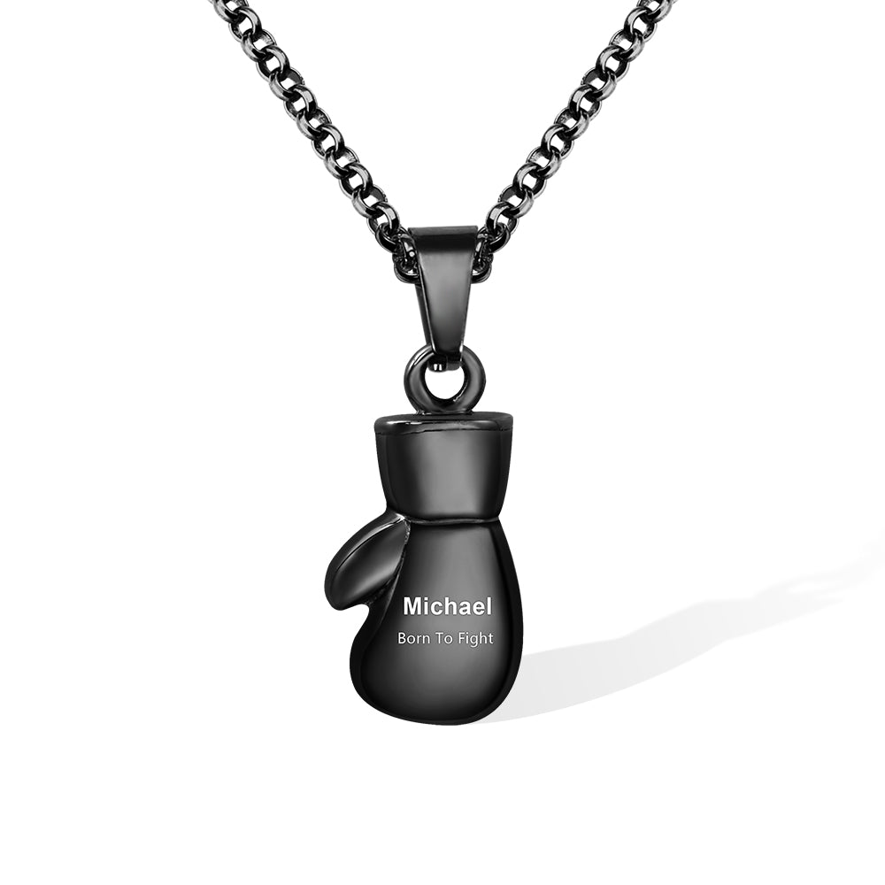 Striking Symbol: Customized Boxer Gloves Necklace | Stainless Steel