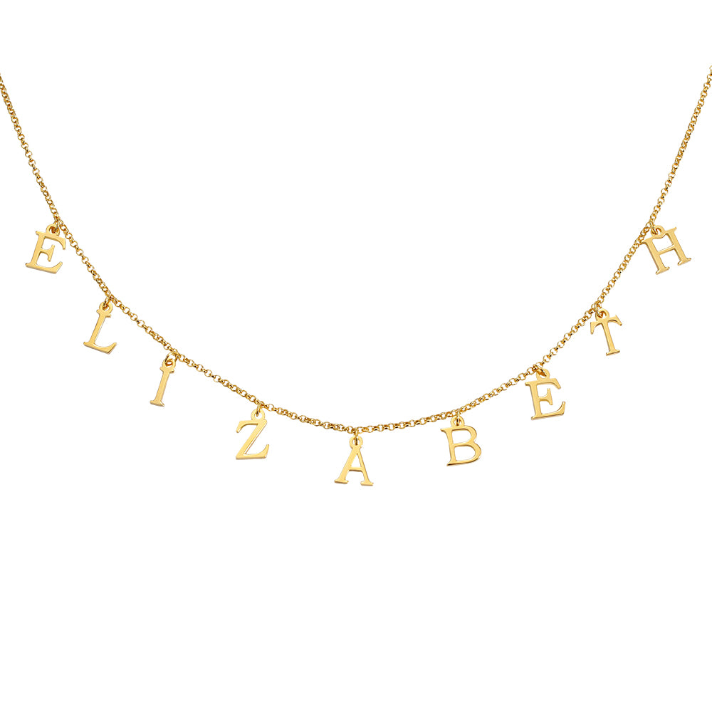 Elegant Initials: Personalized Name Choker in S925 Sterling Silver