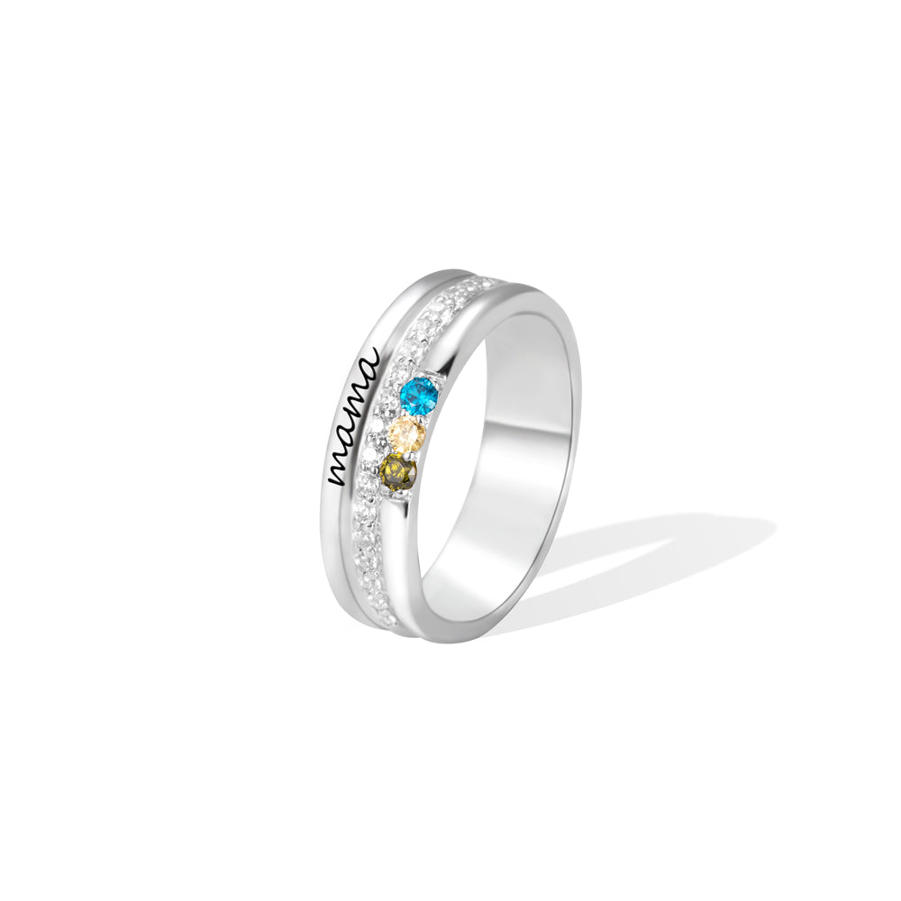 Personalized Mama Ring with Birthstone: A Sentimental Keepsake